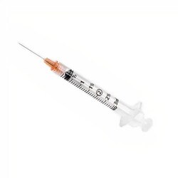 BD 305787 Eclipse Needles with detachable 3 mL Luer-Lok Syringe 25G x