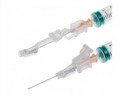 BD SAFETYGLIDE™ NEEDLES & SYRINGES Syringe, 3mL, 25G x 1 Regular Bevel  Needle, 50/bx, 400/cs